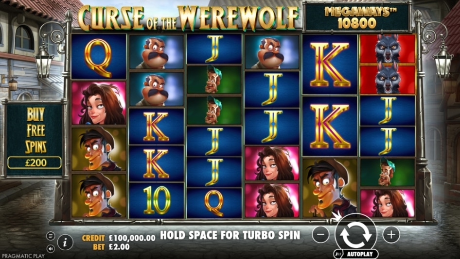 Curse of the Werewolf Megaways by Pragmatic Play