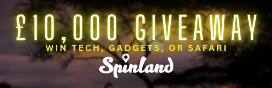 Spinland Casino £10,000 Giveaway – Win Tech, Gadgets or Safari Adventure