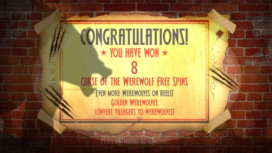 Theme and symbols Curse of the Werewolf Megaways