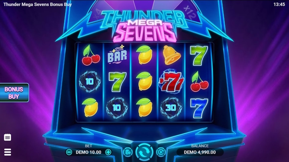 Thunder Mega Sevens Bonus Buy by EvoPlay