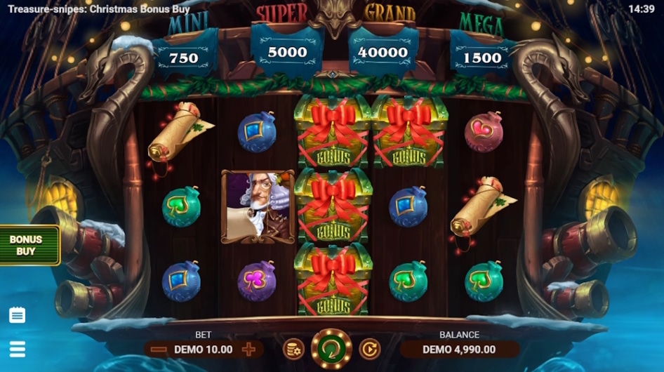 Treasure-snipes: Christmas Bonus Buy by EvoPlay
