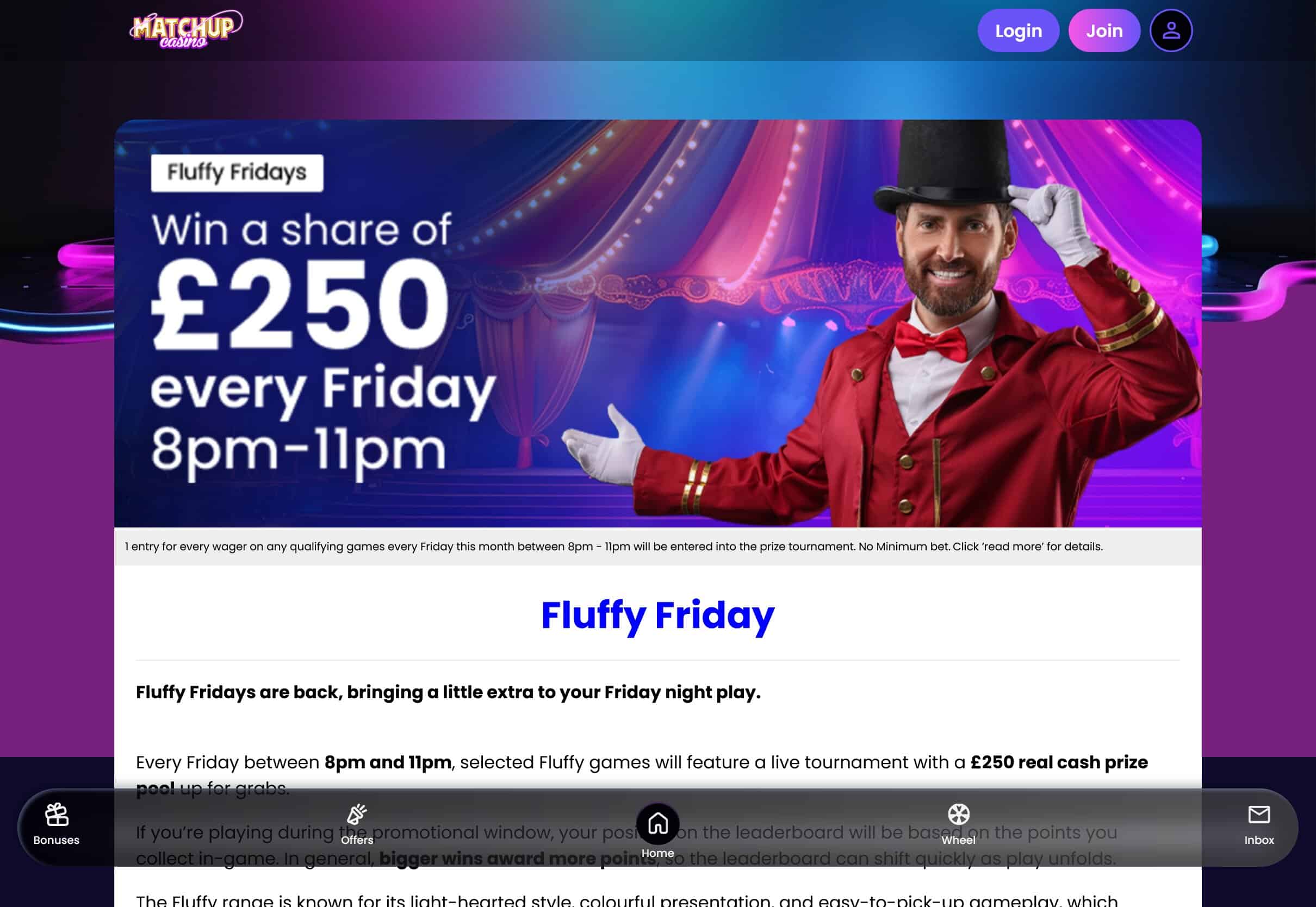 Matchup Casino Tournaments