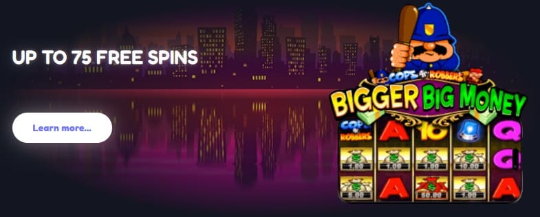 Bonus spins offer at Monster Casino
