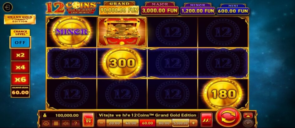 12 Coins Grand Gold Edition by Wazdan