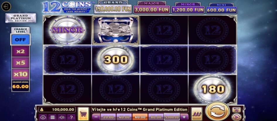 12 Coins Grand Platinum Edition by Wazdan