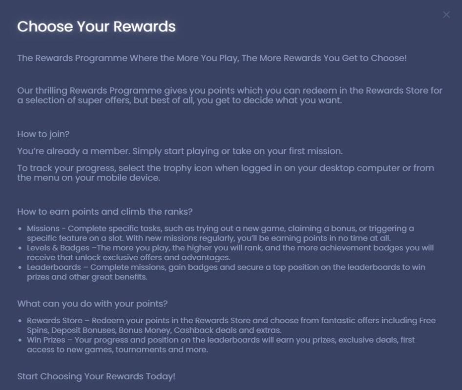 Spinzwin Casino rewards