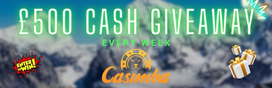 Casimba Weekly Cash Giveaway Win a Share of £500 Every Monday