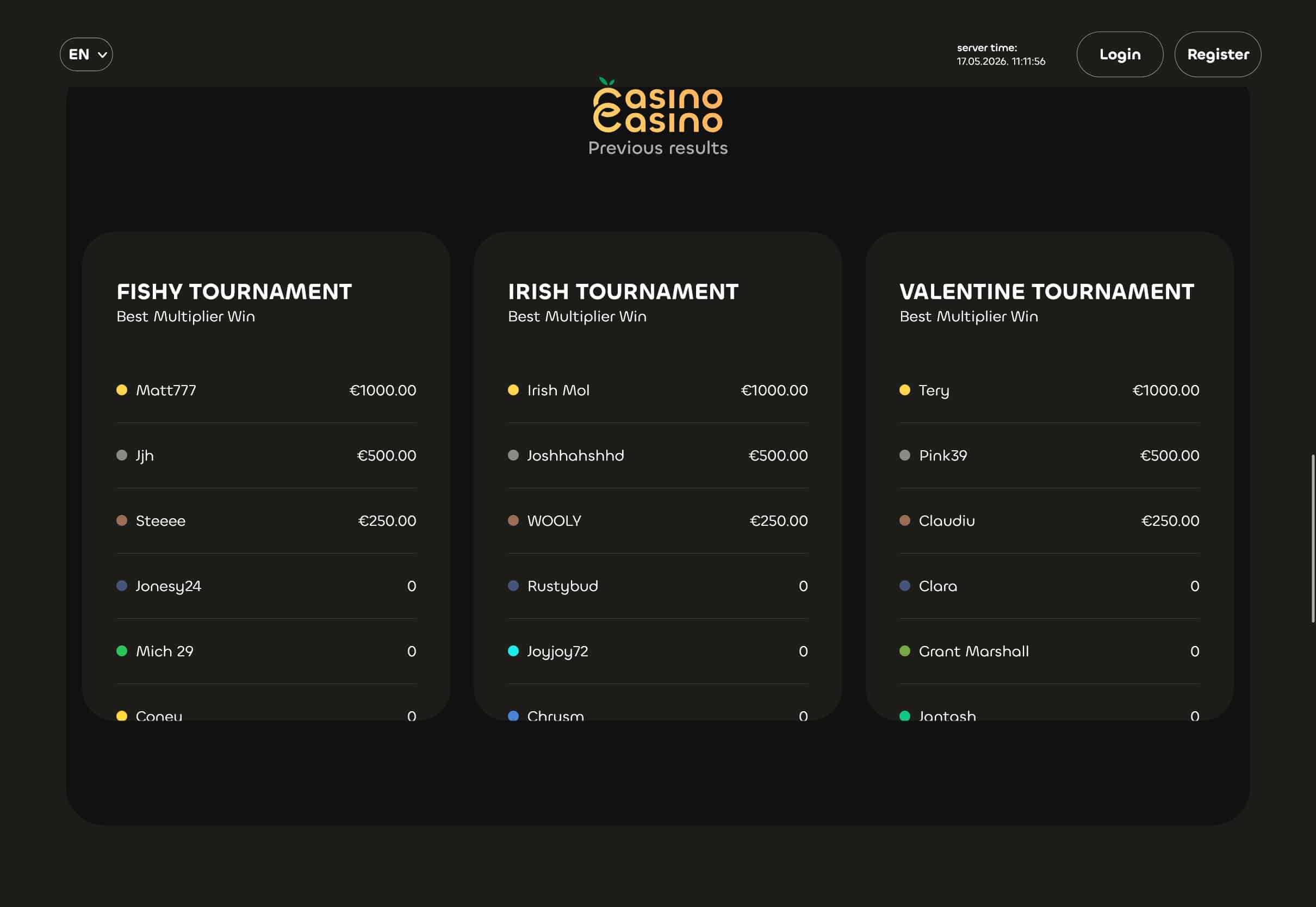 CasinoCasino Tournaments