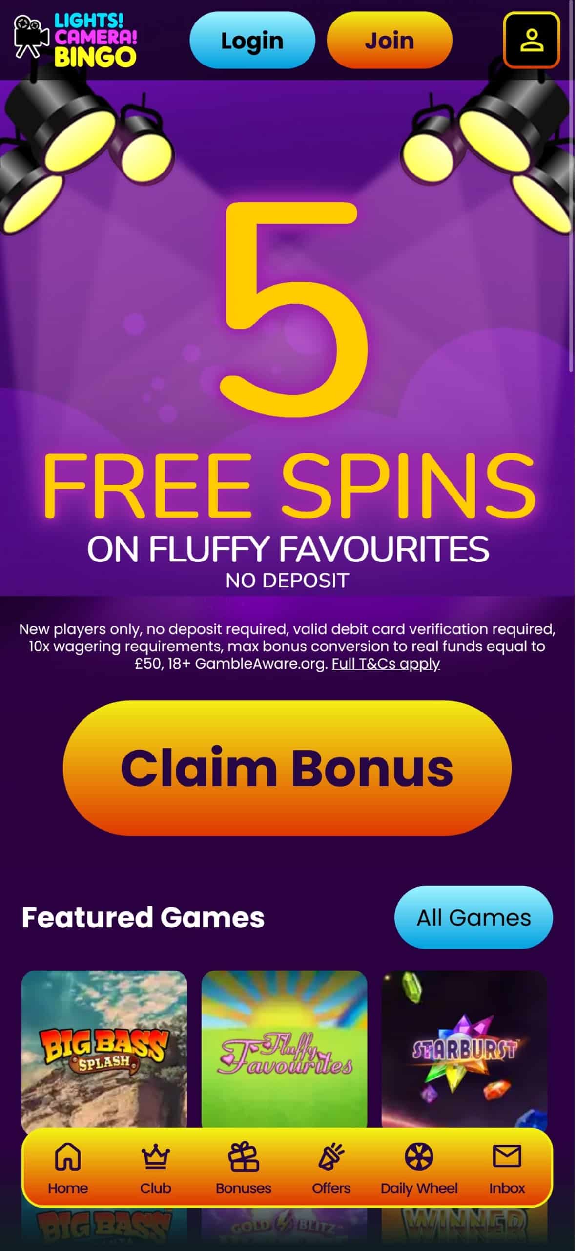 Lights Camera Bingo Mobile App Review