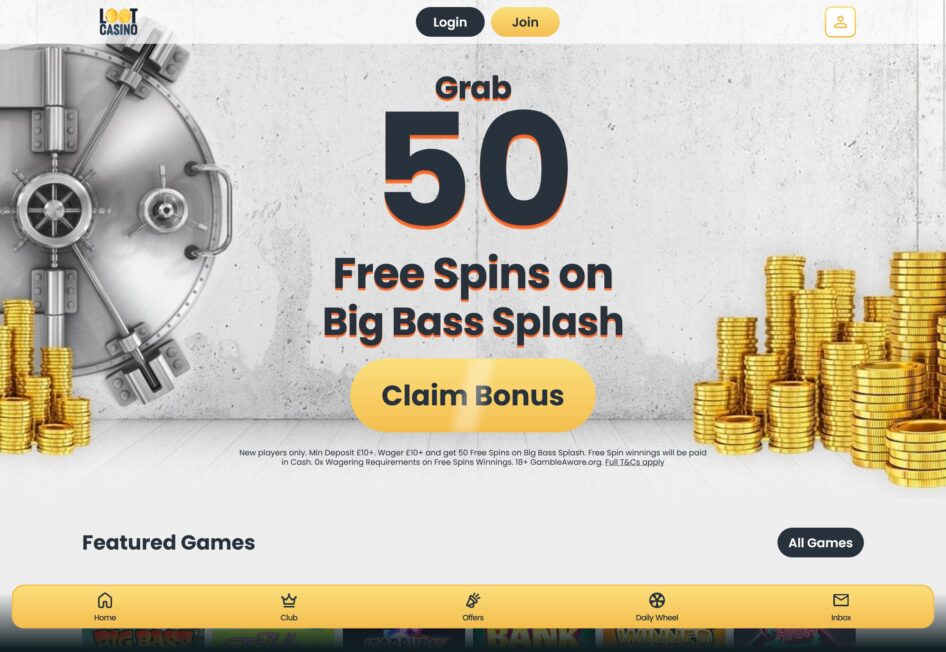 Loot Casino Welcome Bonus