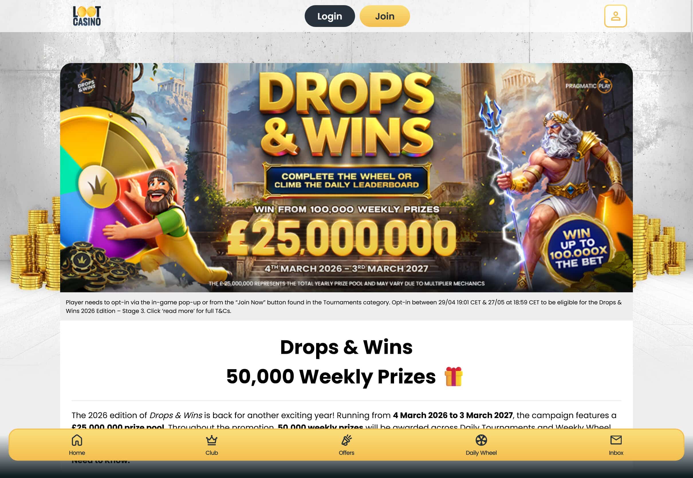 Loot Casino Drops & Wins