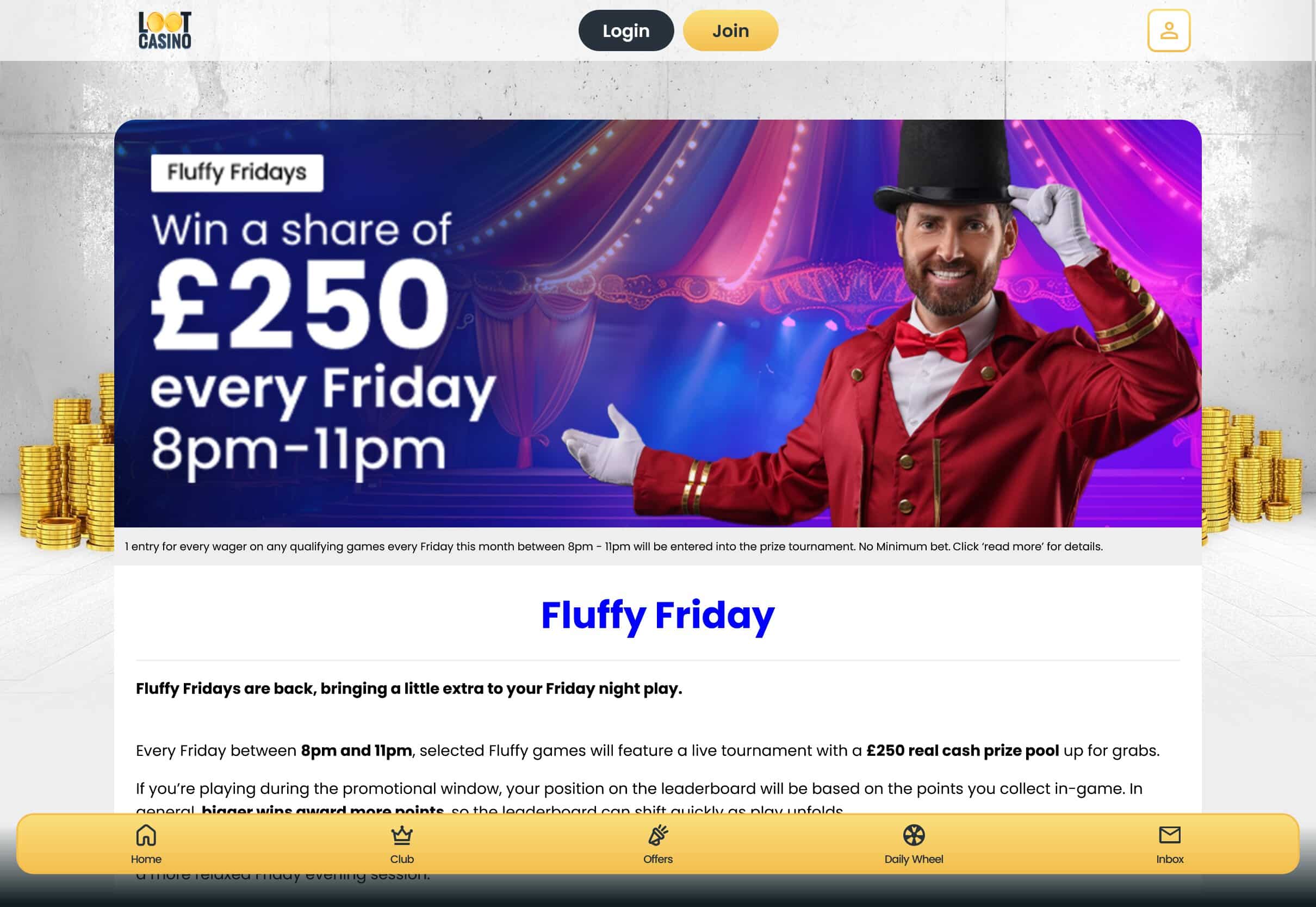Loot Casino Fluffy Fridays
