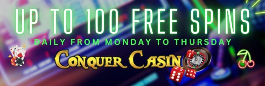 Open Your Mystery Box at Conquer Casino and Reveal Up to 100 Free Spins Daily