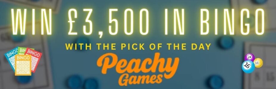 Peachy Games Pick of the Day Offers Daily £5,000 Bingo Prize Pool
