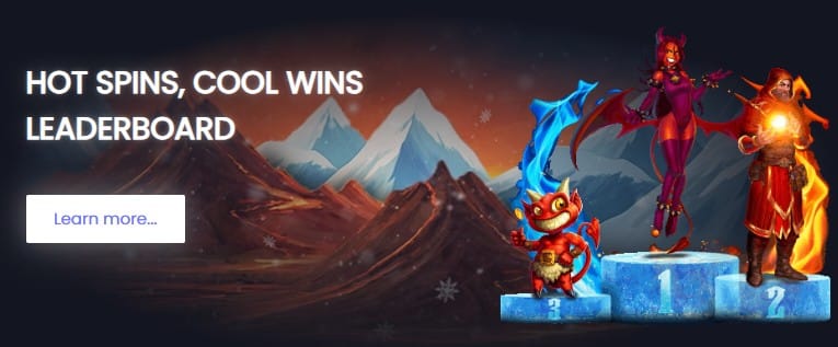 Hot Spins, Cool Wins leaderboard at Conquer Casino