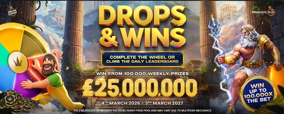 Drops and Wins promotion at Justin Casino