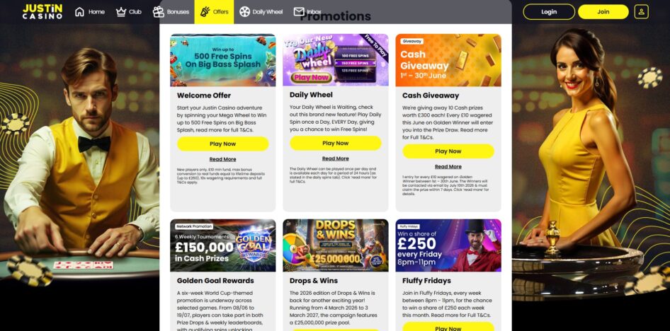 Promotion at Justin Casino