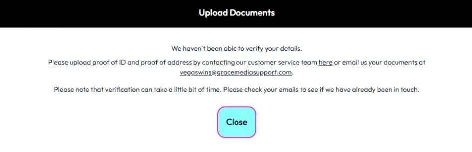 Request for documents at Vegas Wins