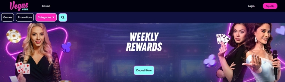 Vegas Wins weekly rewards