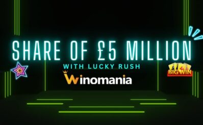 Lucky Rush at Winomania Casino - Share of £5 Million in Cash Rewards Awaits!