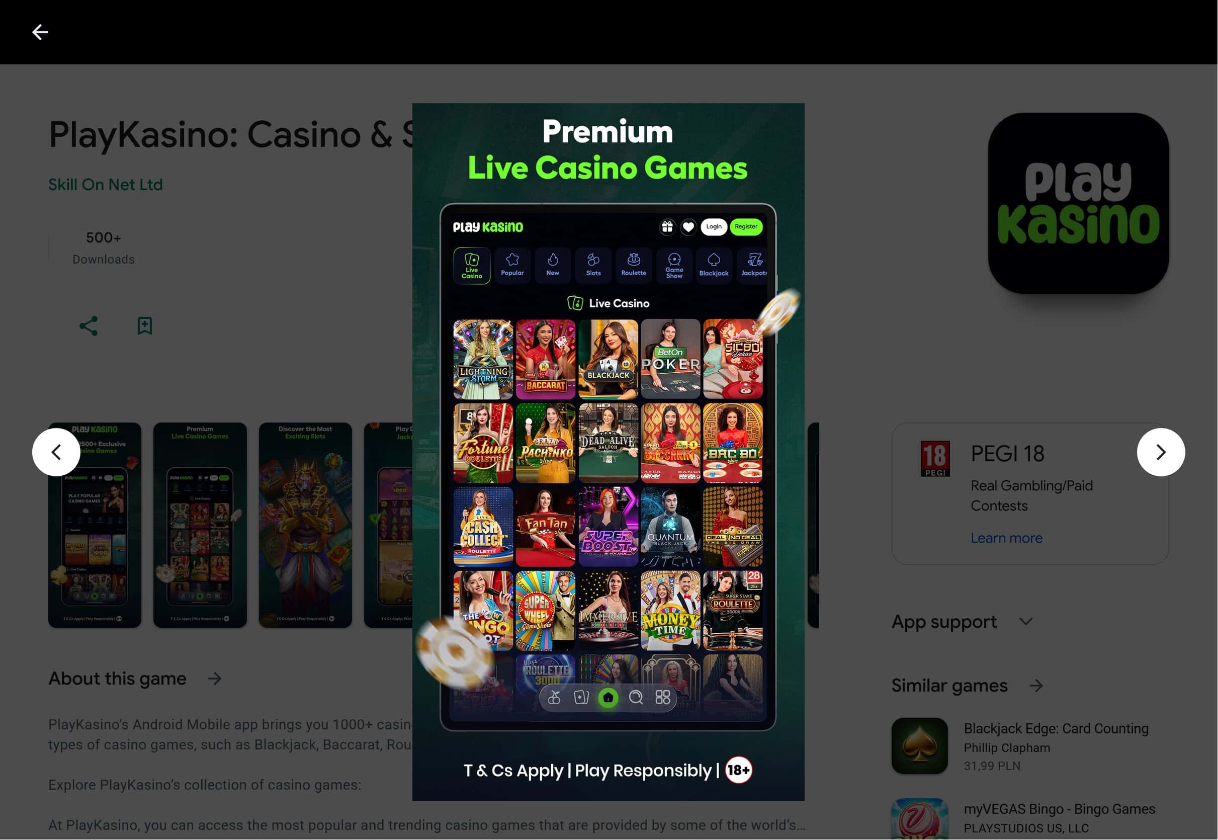 PlayKasino App Google Play