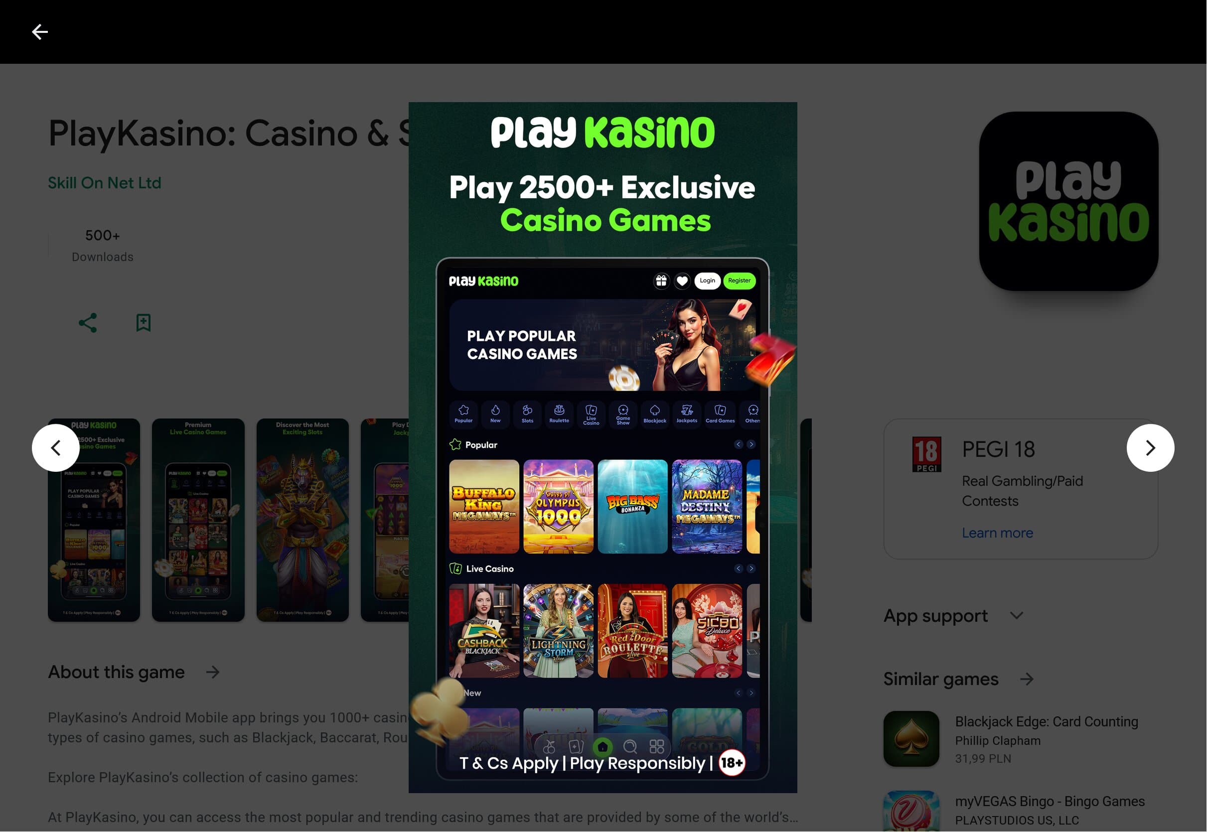 PlayKasino Android App