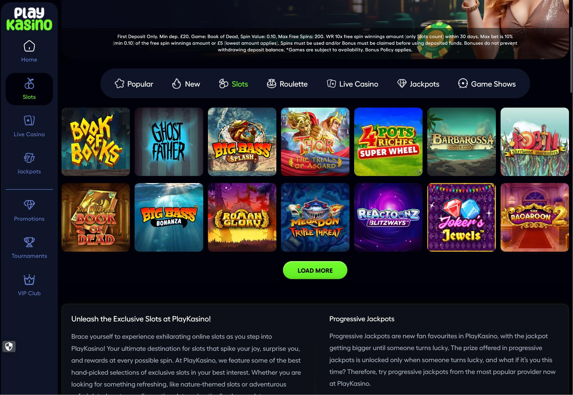 PlayKasino Best Slot Games