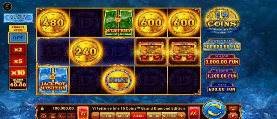 15 Coins Grand Diamond Edition by Wazdan