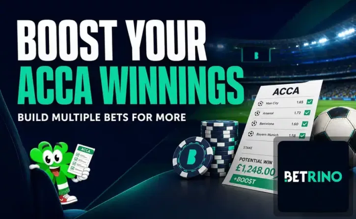 Build Your Acca and Boost Your Net Win by up to 100% at Betrino