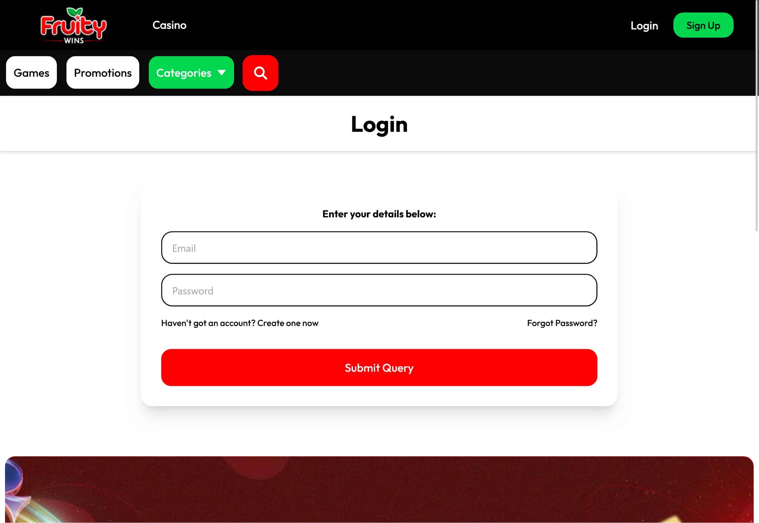 Fruity Wins Casino Login