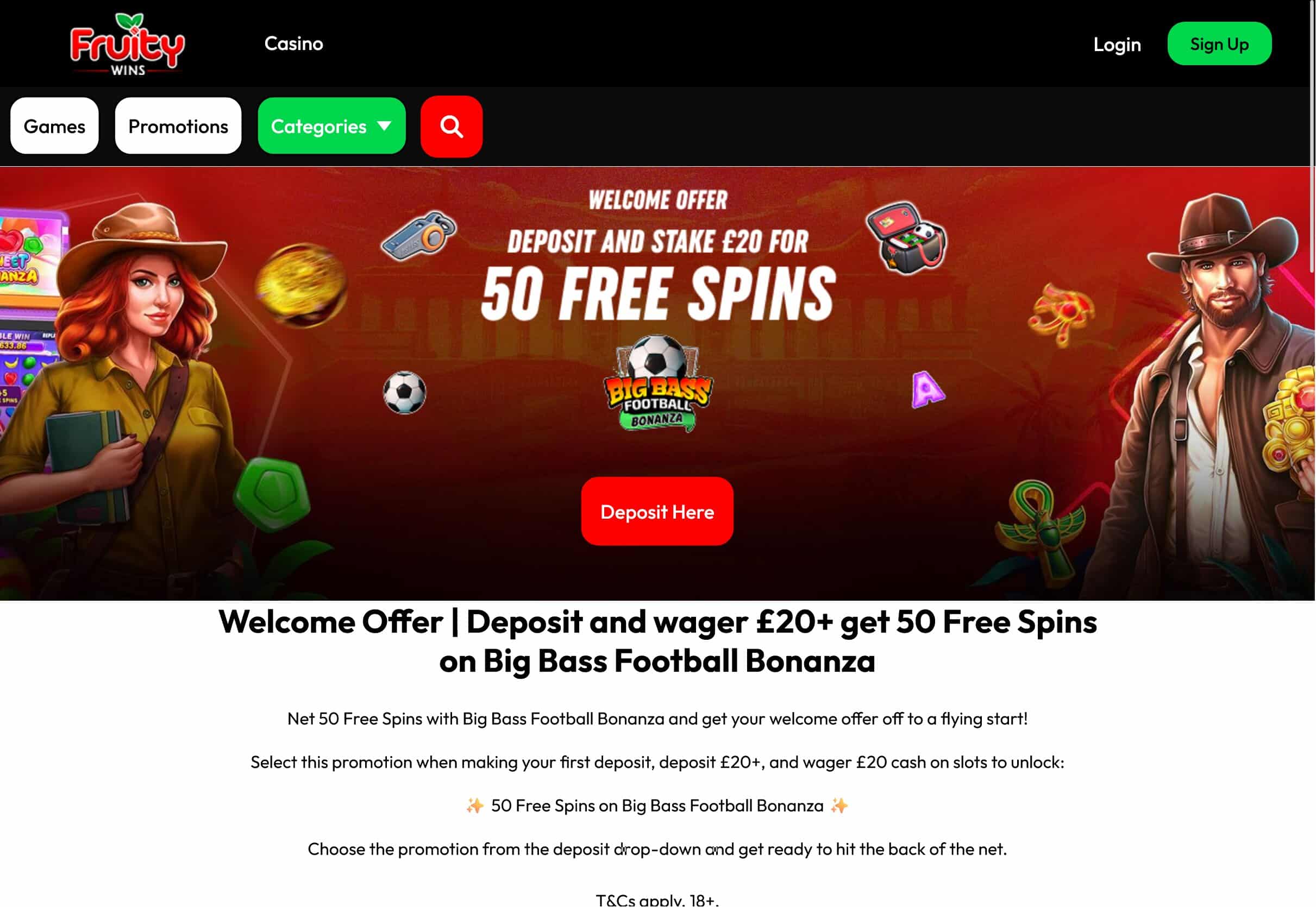 Fruity Wins Casino Welcome Offer