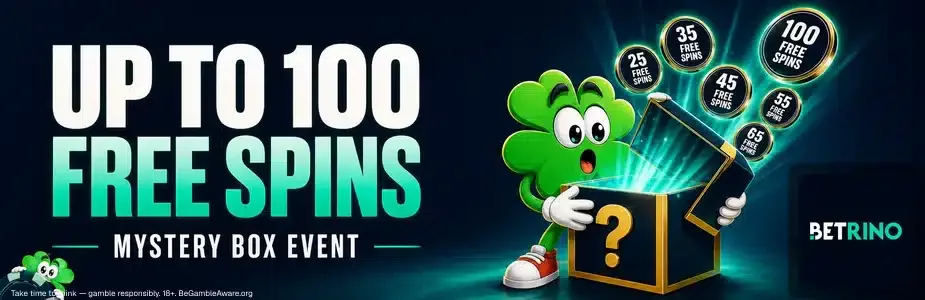 Open Betrino's Mystery Box for up to 100 Free Spins