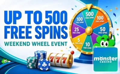 Up to 500 Free Spins at Monster Casino Every Weekend