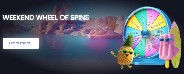 Weekend wheel of spins promotion at Betrino Casino