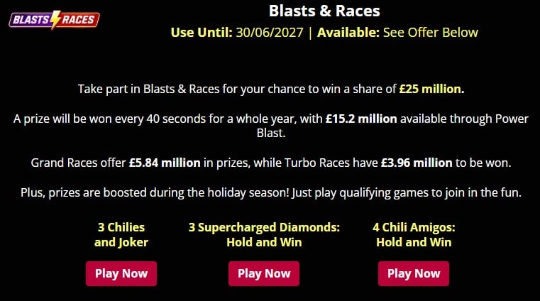 Blasts and Races at Winning Kings