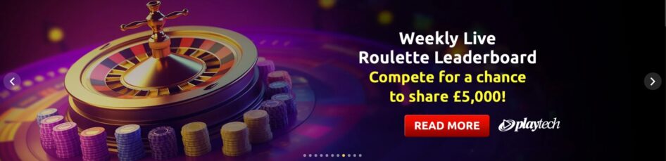 Live roulette leaderboard at Winning Kings
