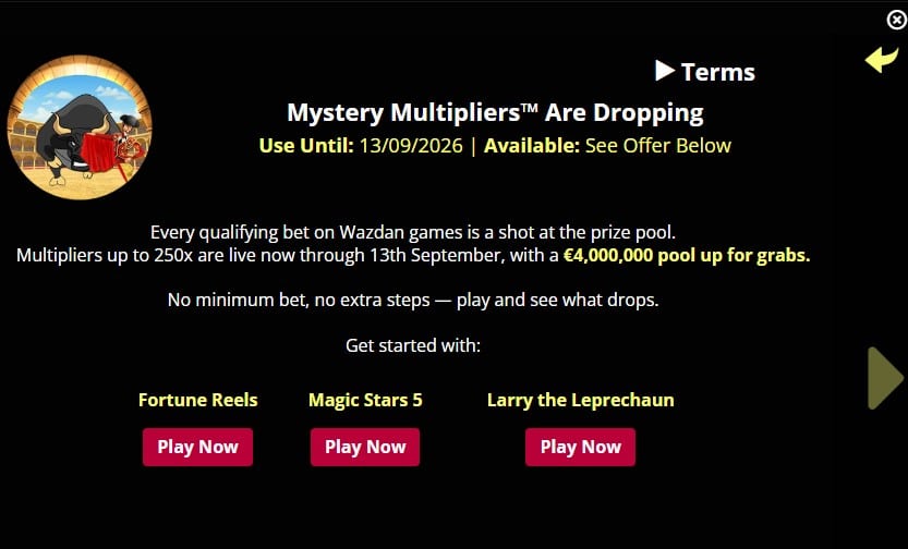 Mystery Multipliers at Winning Kings