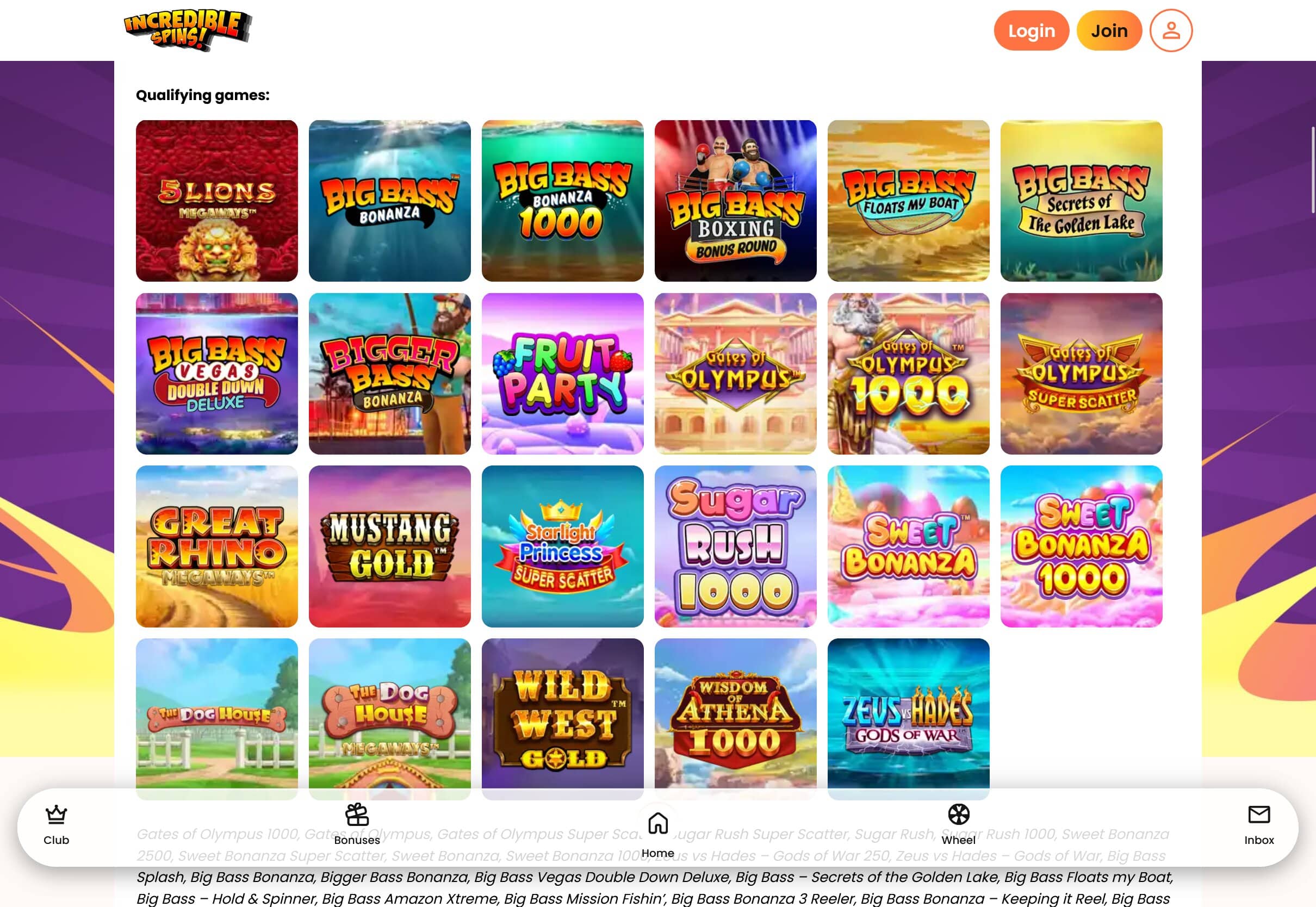 Incredible Spins Casino Drops & Wins Slots