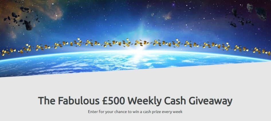 Spinstation 500 cash giveaway banner